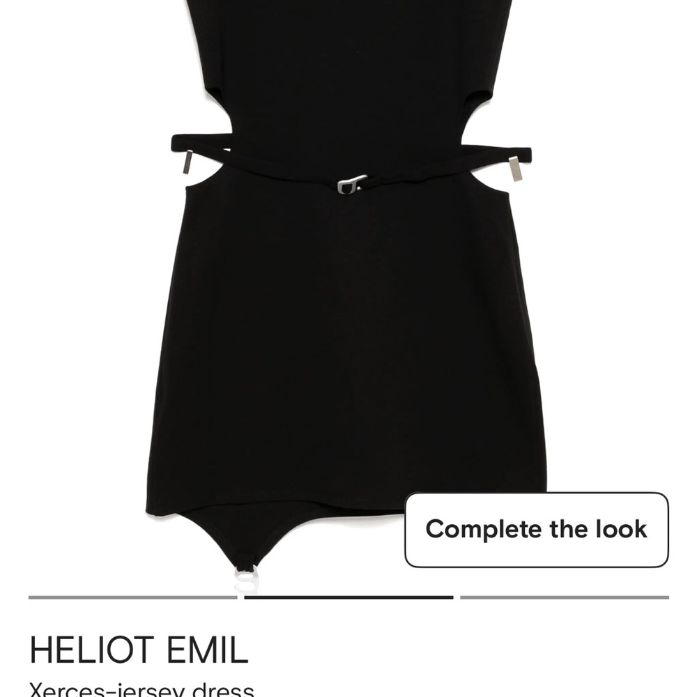 Heliot Emil Black Cut-Out Dress